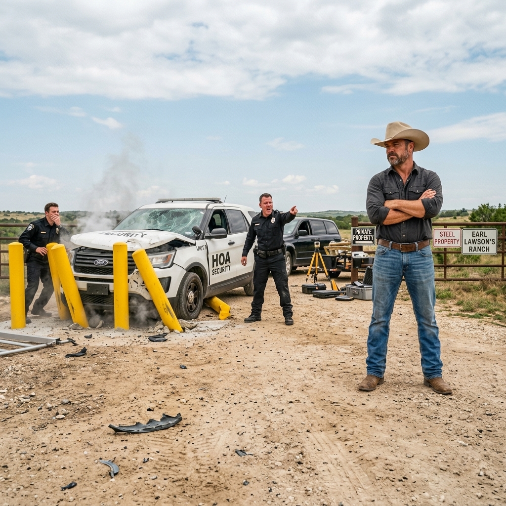 HOA Sent Fake Cops Through My Ranch Gate 7 Times — So I Buried 8 Steel Bollards and Let Them Drive Into Their Own Arrest