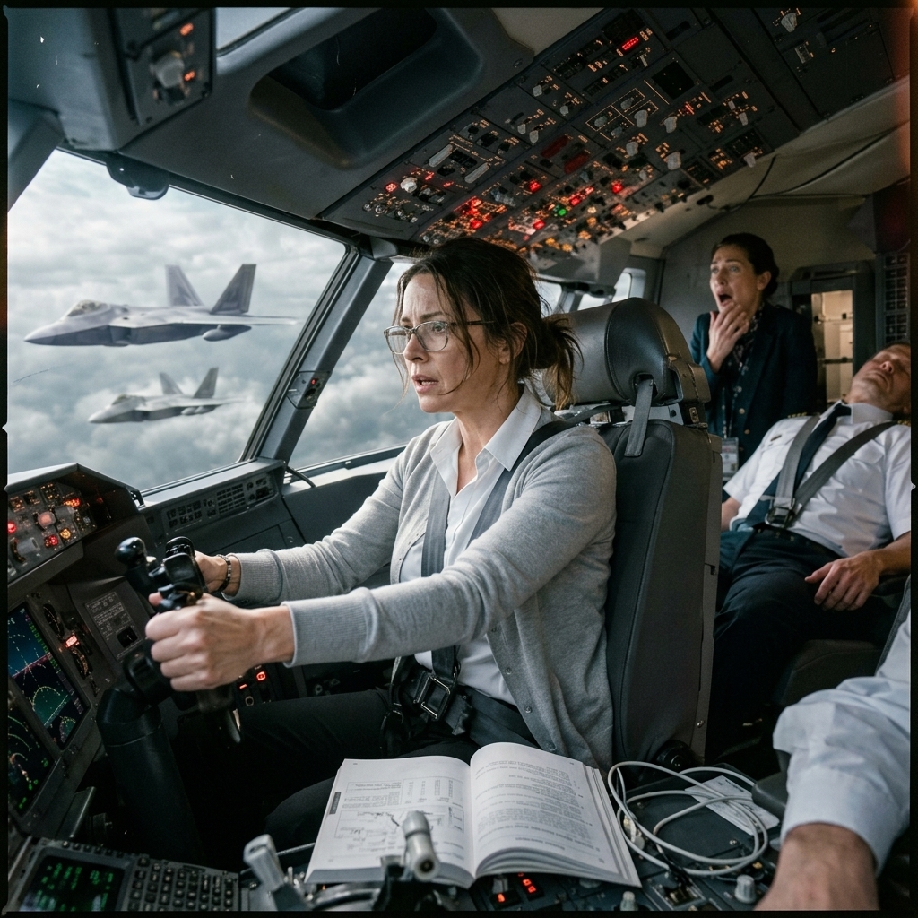 The Entire Military Frequency Went DEAD After She Transmitted ONE Classified Code — Because The F-22 Pilot THREATENED To Shoot Her Down