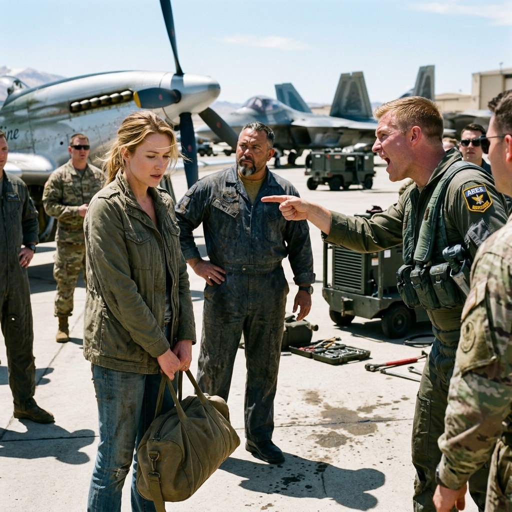 The young fighter pilot laughed at the PTA mom in the briefing tent. The combat-veteran mechanic saw the two words printed on the squadron corkboard and his voice dropped an octave.