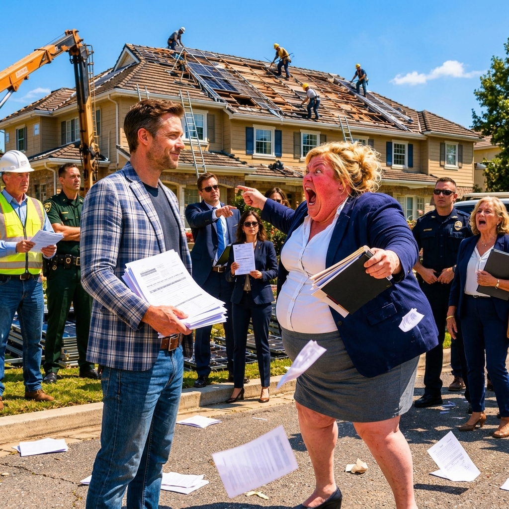 She triggered her own FINANCIAL RUIN when the arrogant HOA President ILLEGALLY destroyed my $10,000 solar panels!