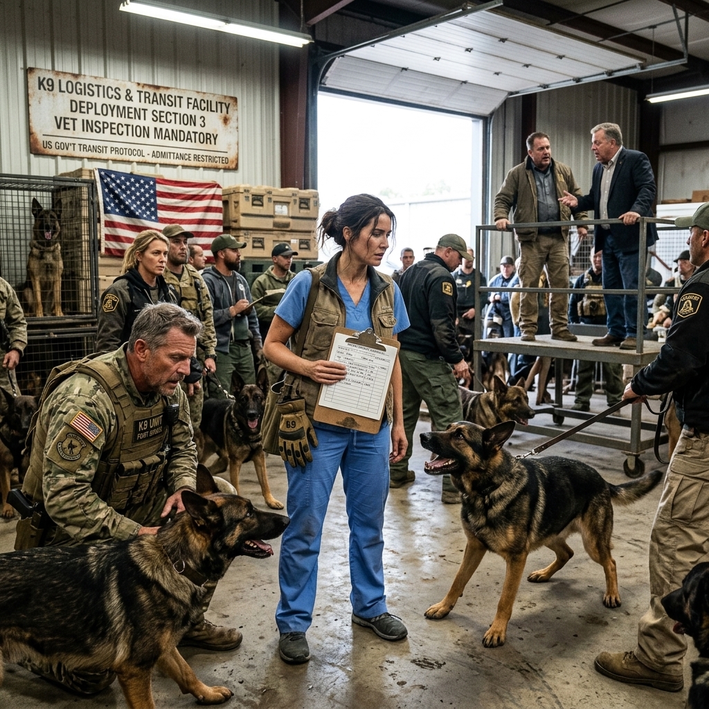 The auctioneer ordered security to drag me out of the military dog placement event. I looked at the thirty kennels and spoke one name my dead brother taught me.