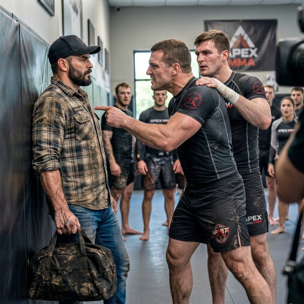 Two black belt brothers cornered the quiet mechanic in their MMA gym and told him to get off the mats. When the older one grabbed my jacket, my hands remembered eight years the military hoped I’d forget.