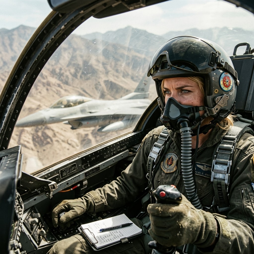 The enemy fighter pilot laughed on the open emergency frequency, mocking my slow, aging A-10 Thunderbolt as a “flying museum piece” for every aircraft in the sky to hear. His wingman chuckled through the static, completely confident they were about to swat me out of the air. I didn’t argue, and I didn’t turn back. I just banked my heavy jet toward the canyon floor—because they were about to see the black hourglass painted on my tail, and the sky was about to learn what I had spent eleven years mastering.