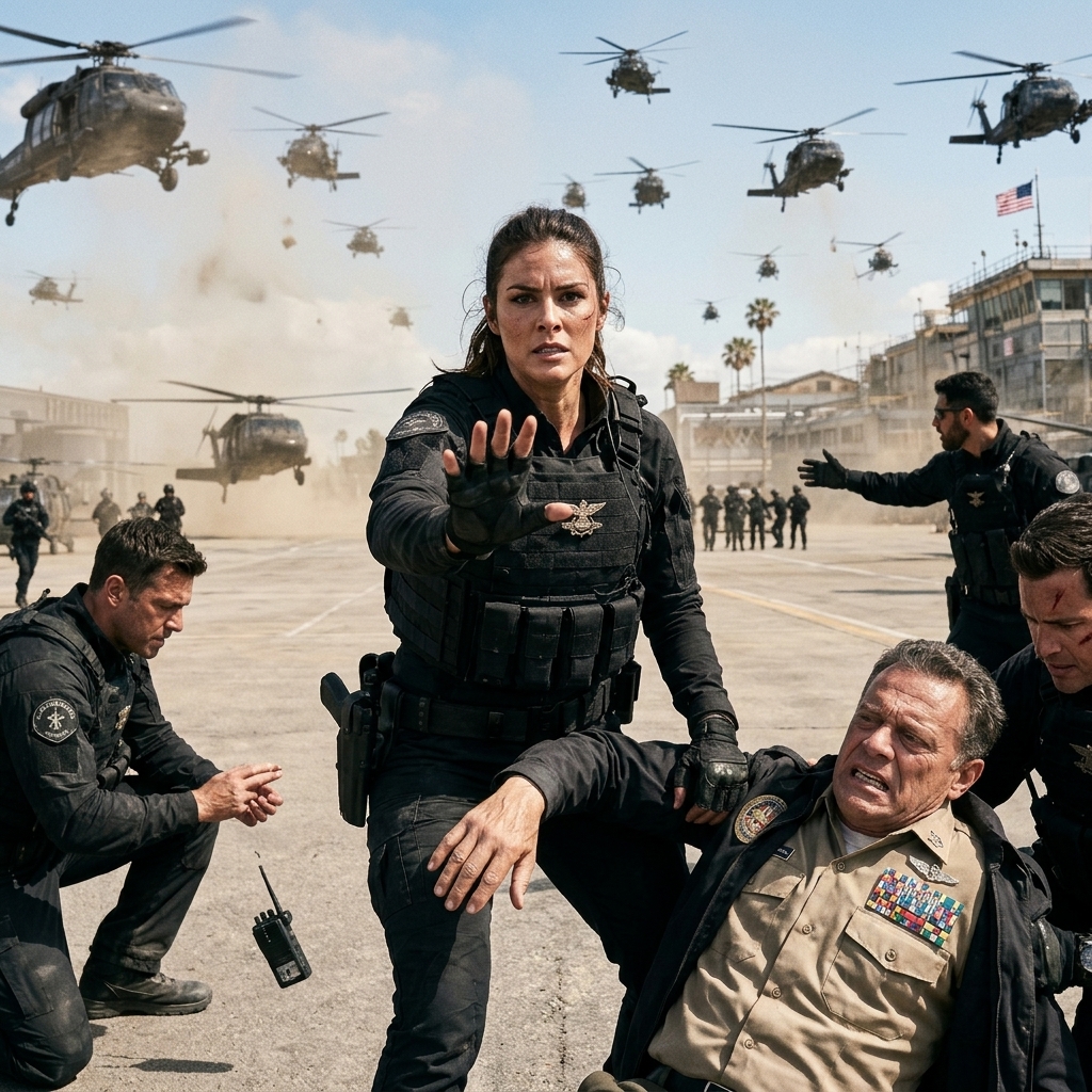 The entire Coronado base froze when 40 blacked-out helicopters breached airspace — after an arrogant commander stripped a female SEAL of her trident.