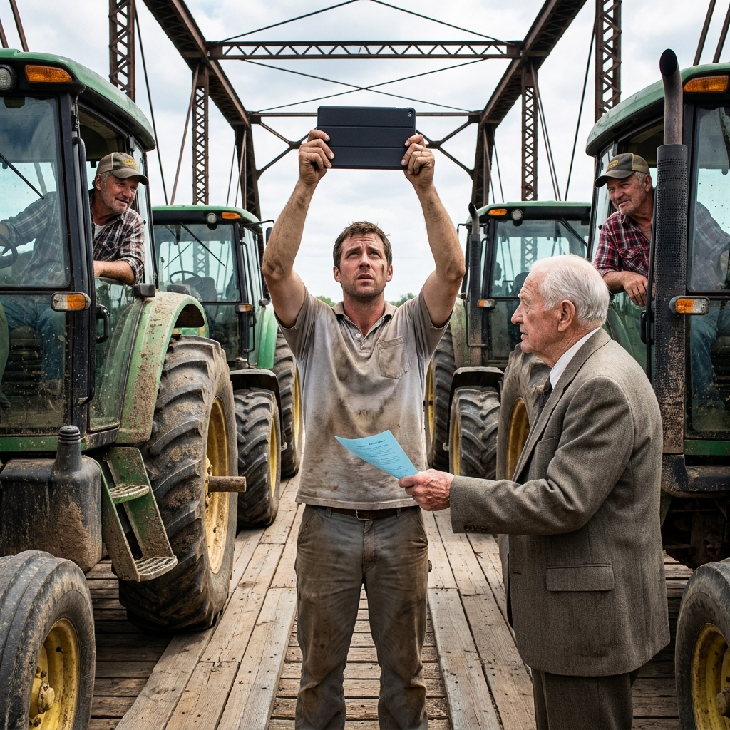 I watched a 32-year-old corporate repo agent smirk as he loaded my half-million-dollar tractor onto his flatbed