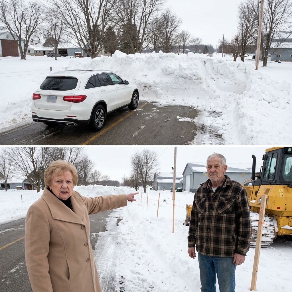 HOA Karen Dumped the Neighborhood’s Snow on My Property — So I Turned It Into a 12-Foot Wall That Blocked Her Street