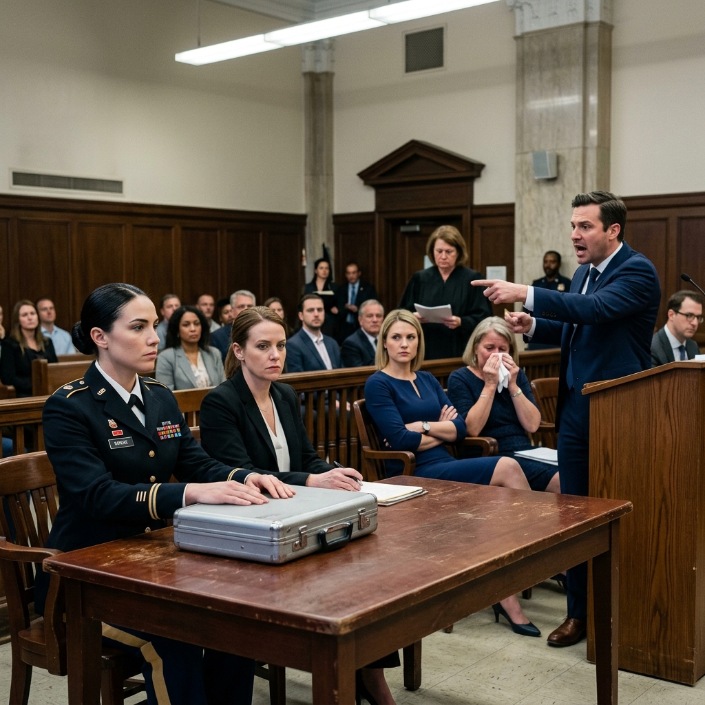 My own mother swore under oath that I was too mentally unstable to handle my own life. She dabbed fake tears with a silk handkerchief while my sister’s lawyer called me paranoid, dangerous, and delusional. I sat perfectly still in my Class A uniform, my hands folded on a steel briefcase, and watched the clock above the judge. Inside that briefcase was a hard drive that proved my sister had already stolen $1.8 million from our dead father’s company. The judge hadn’t seen it yet.
