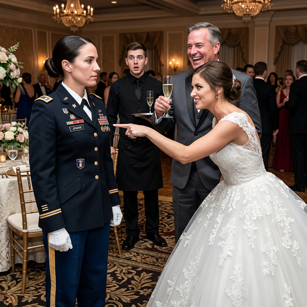 My mother told 200 wedding guests that her military daughter was a useless parasite. I folded the heavy cardstock and melted the dark red wax.