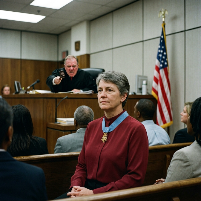 When an Arrogant Judge Demanded She Remove Her “Gaudy Necklace,” He Didn’t Realize It Was a Medal of Honor
