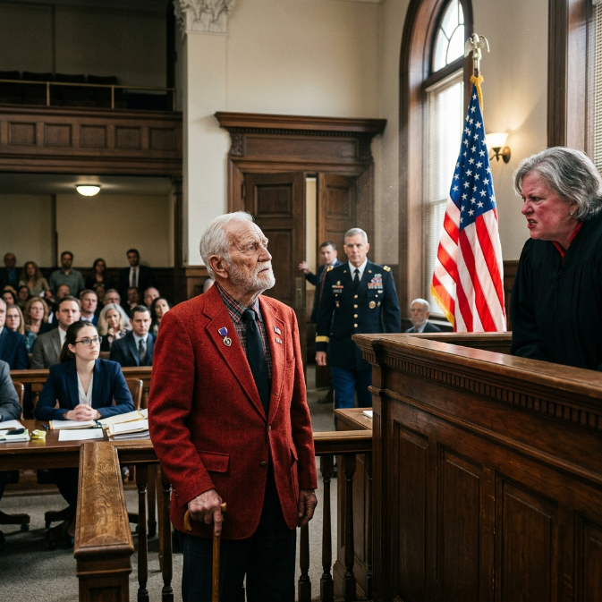 The Silent Veteran Who Shook a Courtroom and Taught a Pompous Judge the True Meaning of Valor