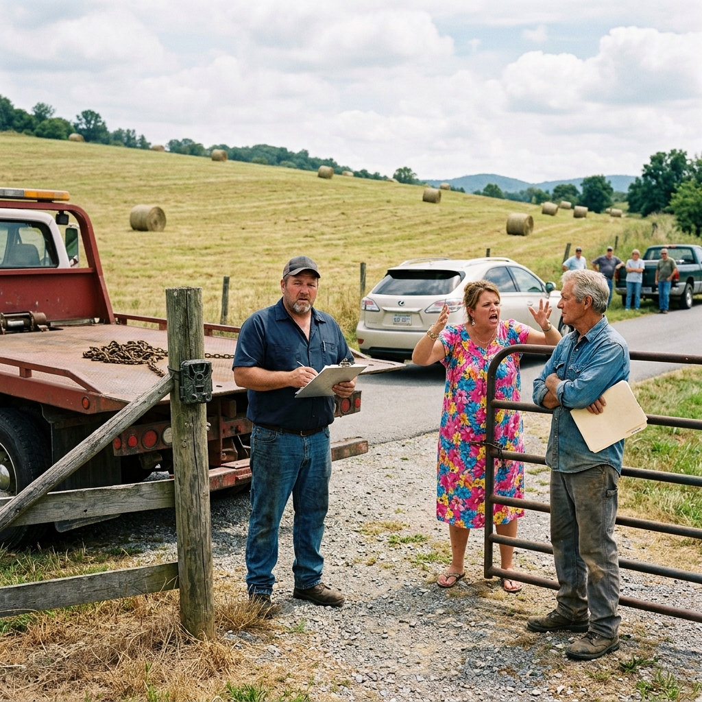 HOA Karen Demanded I Remove My 47 “Ugly” Hay Bales — Then the Mudslide Swallowed Her Foundation