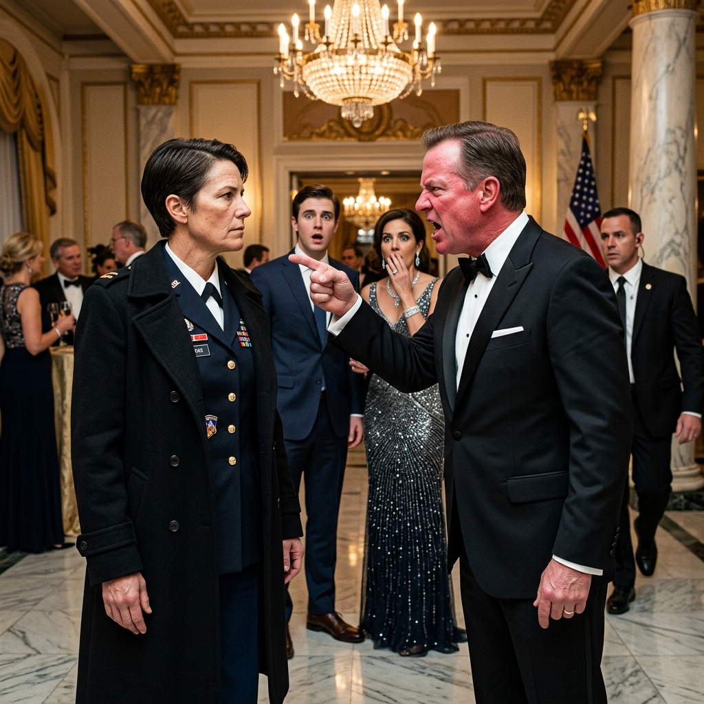 His crystal glass SHATTERED when the secret guest of honor stepped out… after this billionaire FATHER called his daughter SCUM.