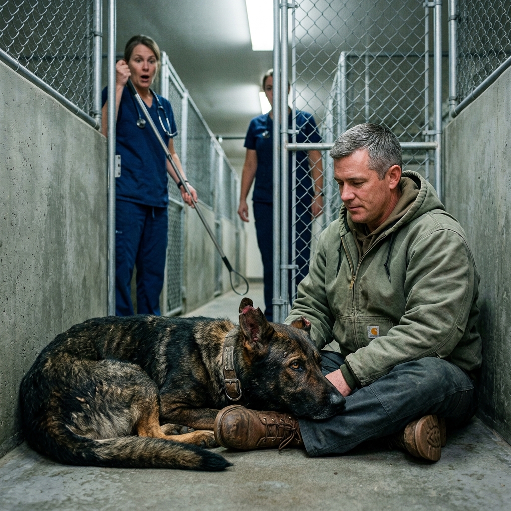 The military called Titan “dangerous surplus” and scheduled him to die on Friday. I sat cross-legged on the concrete and waited for him to decide if I was worth trusting.