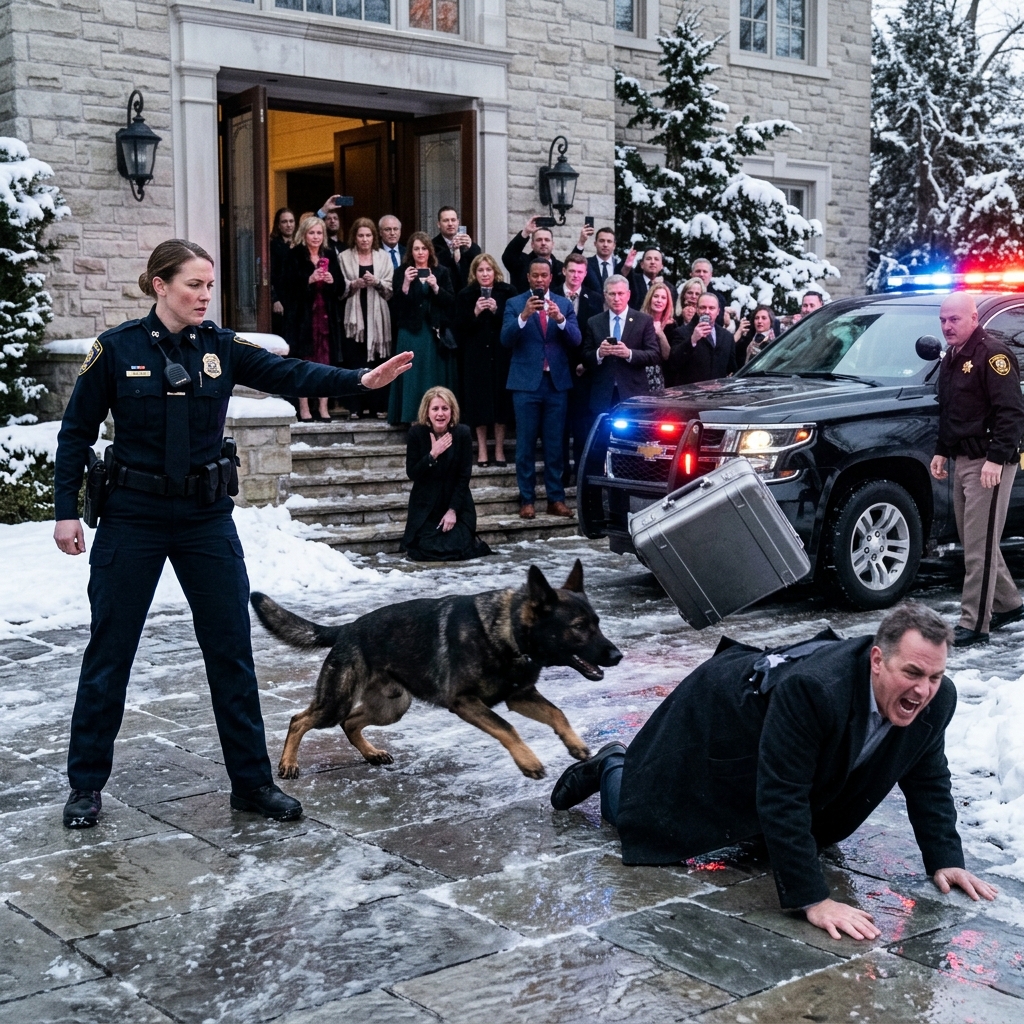 My mother laughed at the K9 badge on my field jacket and called my partner a wild beast that didn’t belong on her Persian rug. She didn’t know he’d already found the briefcase.