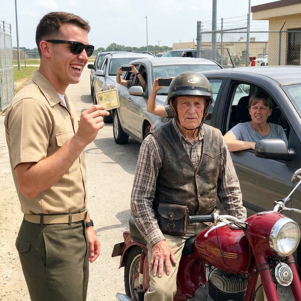 I watched the cocky twenty-something corporal flick my yellowed military ID onto the dirt, mocking me as a senile old man in front of a growing crowd of onlookers