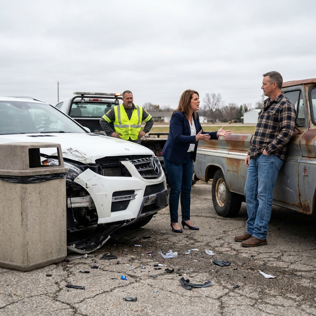 57 Collisions With My Trash Can — Then Her Pearl White Escalade Met Solid Concrete