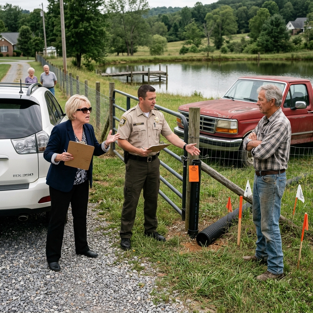 HOA Patricia Called My Pond a ‘Community Water Feature’ — Then the 1962 Deed Arrived and the Sheriff Told Her to Leave