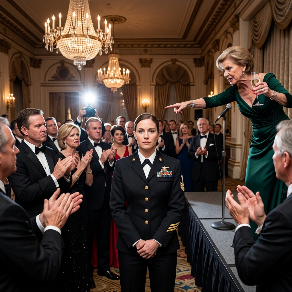 She handcuffed her own daughter at a public gala while the room applauded. The classified file in the admiral’s hand would prove she celebrated too soon.