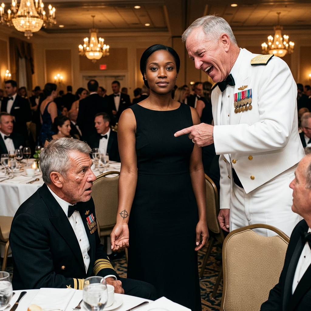 Admiral Graves laughed at my plain black dress and asked if I washed dishes for the Navy. I held my water glass steady and let my sleeve hide the sniper ink.