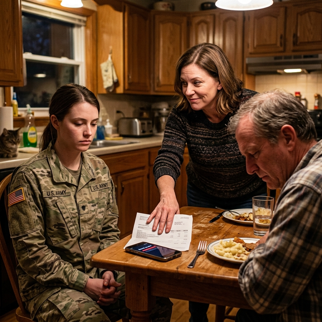 I watched my stepmother try to steal my military savings while I was stationed overseas. I didn’t cry and I didn’t scream. I sat at my father’s kitchen table and played the audio recording of her voice. In four minutes, my father finally looked at her the way he was supposed to look at her for years.