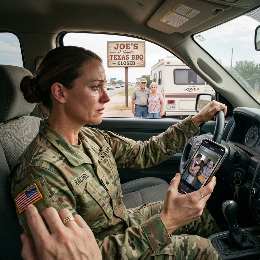I watched my mother in law laugh as she handed my husband an envelope marked “Attorney” on our own security camera. My marriage was being planned for demolition while I sat in my truck in a parking lot off Highway 71, still in my Army uniform. The woman wearing my cardigan kissed him, and no one in that room knew I was watching. In thirteen days, a door would open that none of them expected.