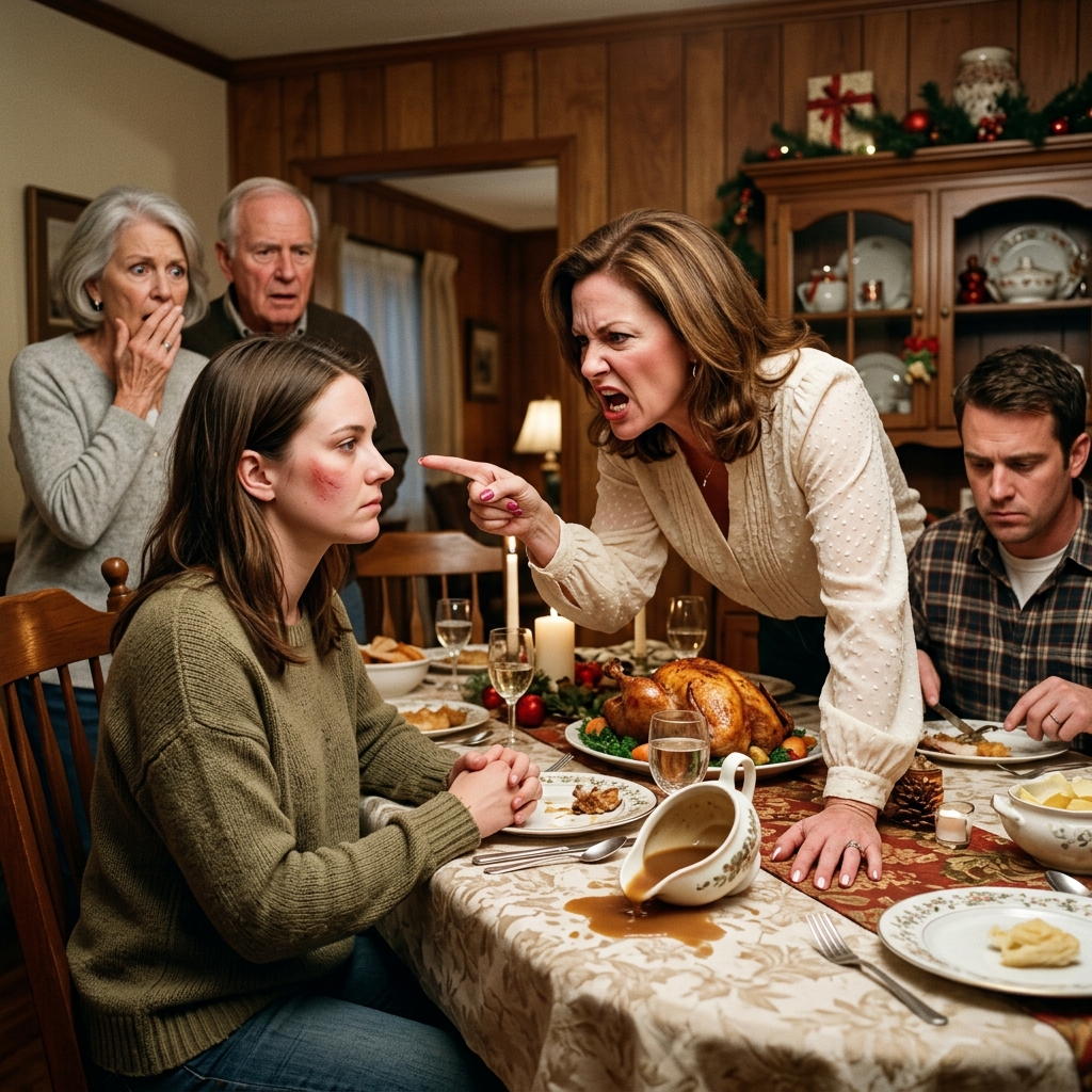 I watched my brother sit in silence as his wife slapped me across the face and ordered me out of my childhood home. My parents stared at their plates instead of defending me. I didn’t raise my voice or argue. I simply walked out to my car and called the estate attorney who held the true deed to the property. By the time my sister-in-law returned from her evening drive, the locksmith was already drilling out the front door.