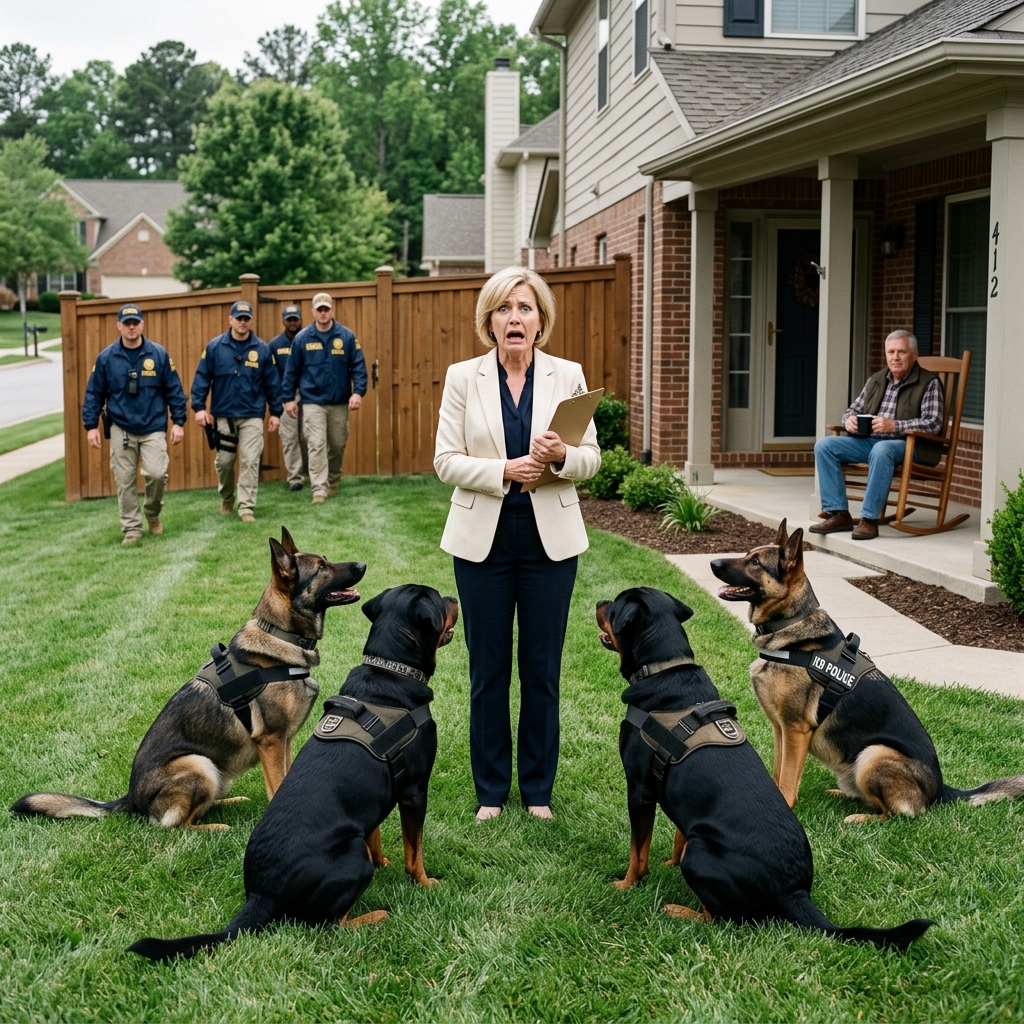 HOA Karen Jumped My 6-Foot Fence to Evict My 4 Dogs — Then Met 350 Pounds of Silent Police K9s