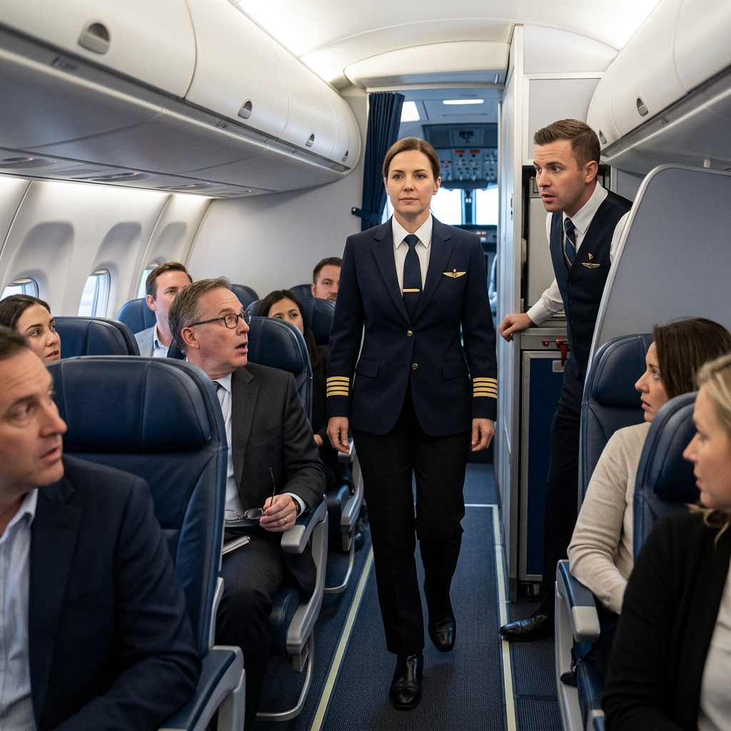 My brother told the whole cabin I was “just a passenger now.” He was still smirking when the cockpit called my classified Air Force call sign over the intercom.