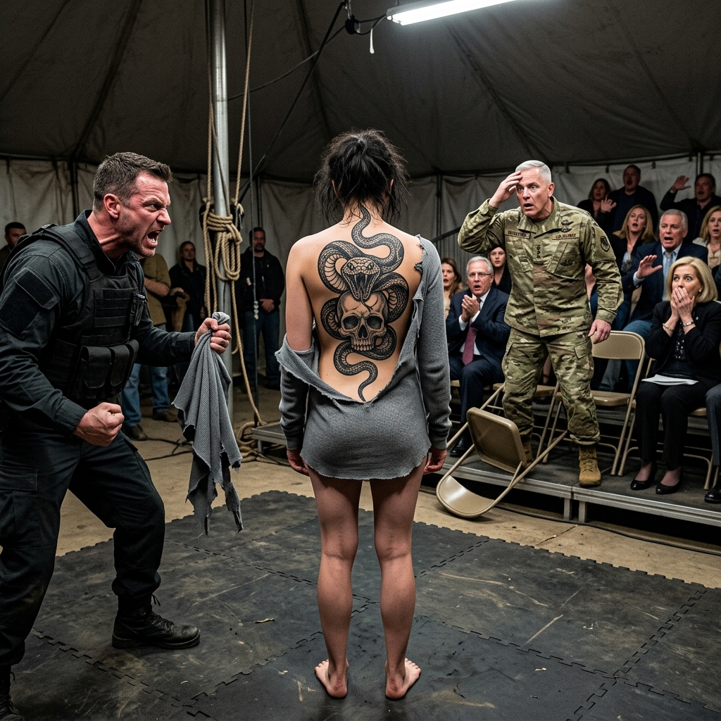 My brother‑in‑law tore my shirt off to humiliate me in front of the whole resort. I didn’t move. The four‑star general saw the ghost viper on my back — and SALUTED.