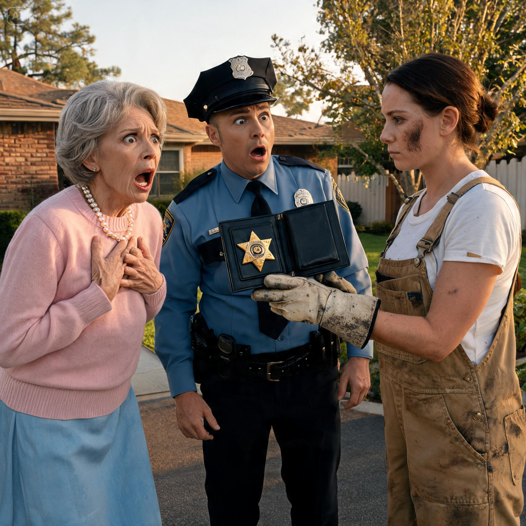 HOA KAREN CALLED THE POLICE ON OUR LAWN, BUT THEN THEY SAW THE FEDERAL BADGE AND PANICKED!