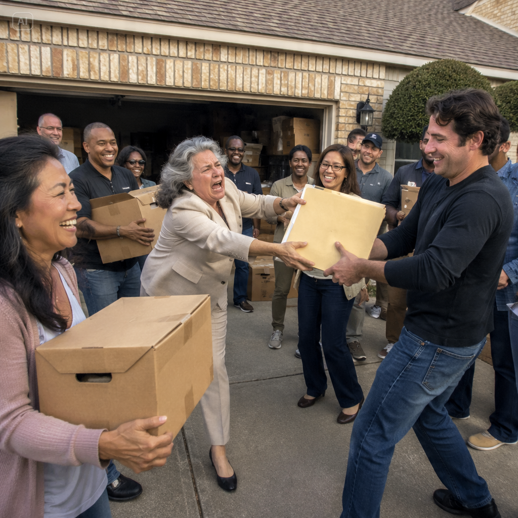 HOA KAREN STORED BOXES IN MY GARAGE, SO I LISTED IT AS ‘FREE’ PICKUP ONLINE AND WATCHED THEM DISAPPEAR, AND THEN…
