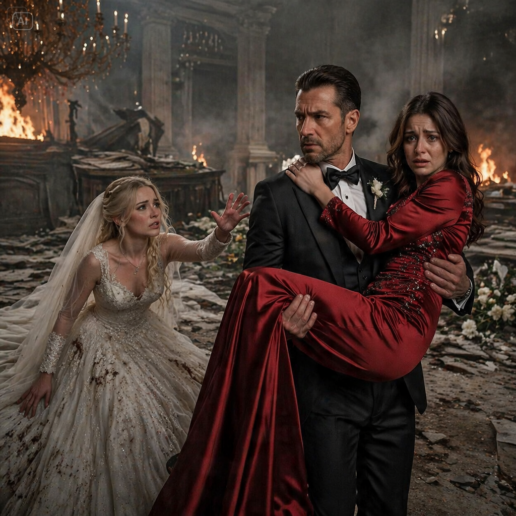 JUST TOOK THE OATH, HE SAVED HIS MISTRESS FIRST, LEAVING HIS NEW WIFE TRAPPED BENEATH THE WEDDING RUINS!