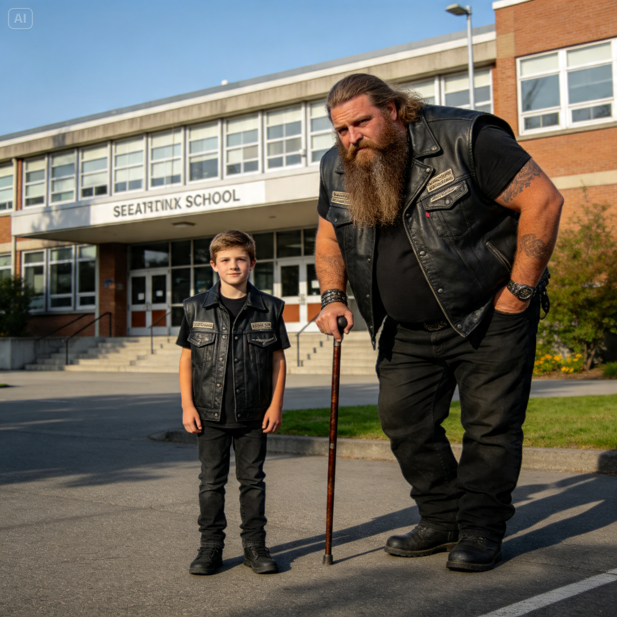 BULLIED KID SAVED A CRUSHED HELLS ANGEL FROM A WRECK, AND THEN 300 BIKERS ARRIVED TO ESCORT HIM TO SCHOOL…