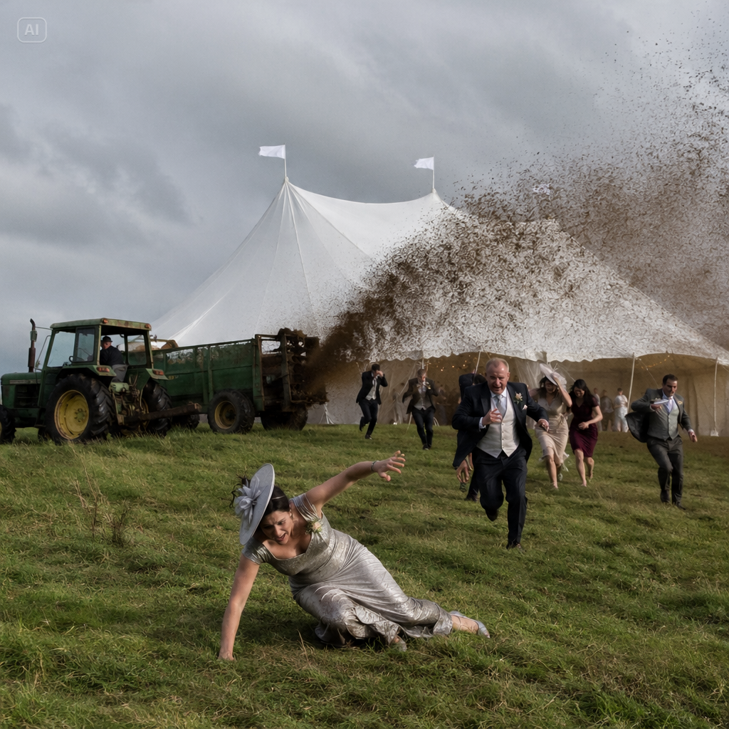 HOA KAREN THREW A WEDDING ON MY FARM, SO I FERTILIZED IT WITH 2,000 GALLONS OF MANURE JUST GAVE FOR HER FAMILY.