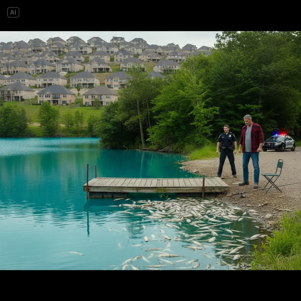 HOA KAREN POISONED MY LAKE TO PREVENT ME FROM FISHING, AND DIDN’T KNOW THEIR WATER SUPPLY DEPENDS ON MY LAKE.