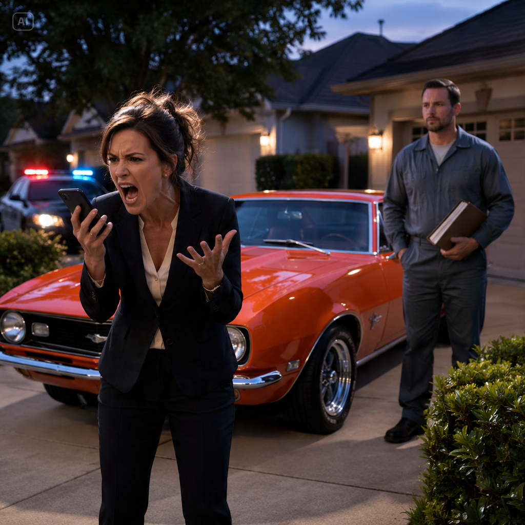 “I’VE CALLED 911, YOU WON’T GET AWAY!” HOA KAREN SCREAMED I STOLE THE CAR SHE JUST BOUGHT, SO I…