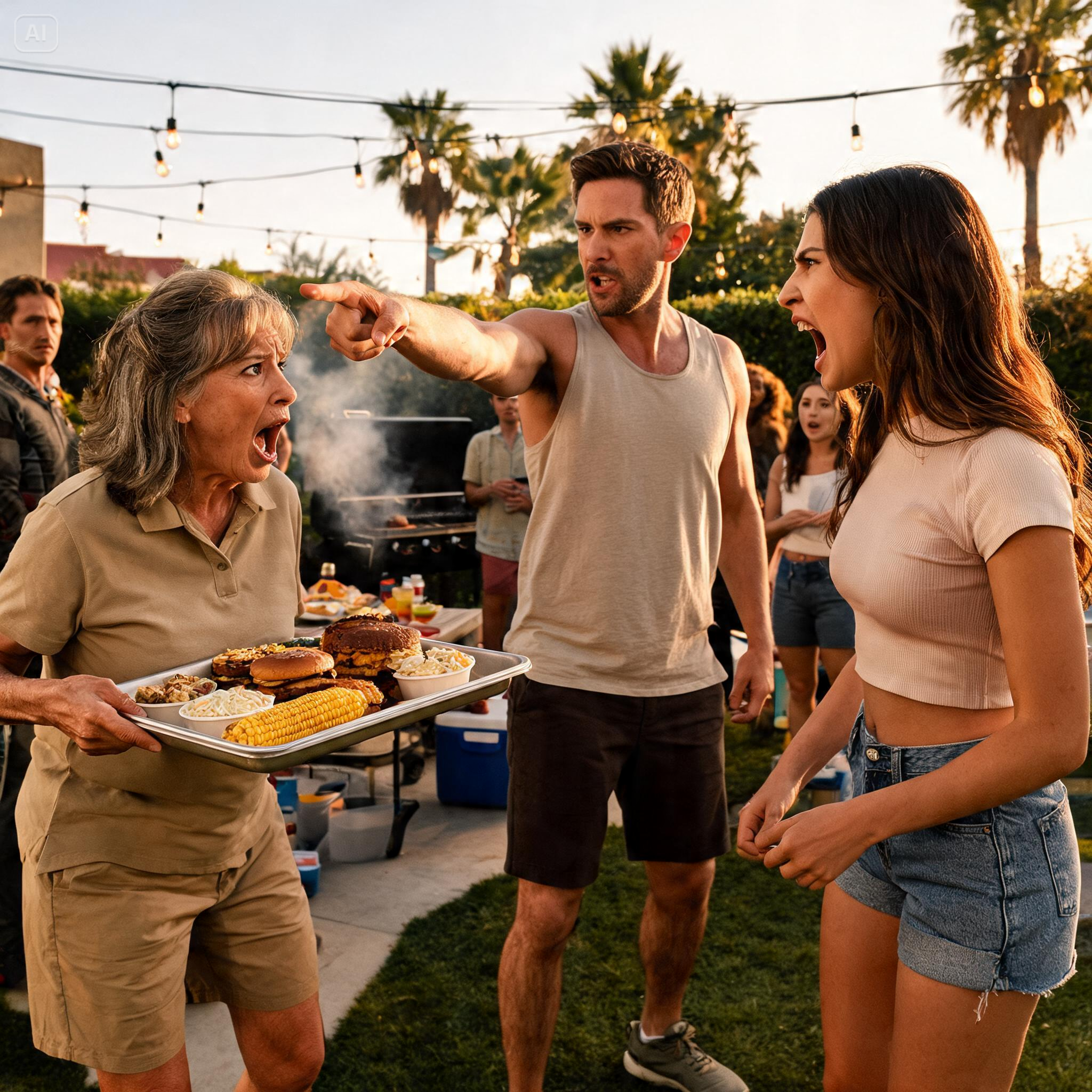 “APOLOGIZE TO MY DAUGHTER OR LEAVE!” MY HUSBAND DEMANDED ME AT OUR BBQ, UNAWARE HIS MOTHER HAD SECRETLY GIVEN ME THE DEED TO THE HOUSE.