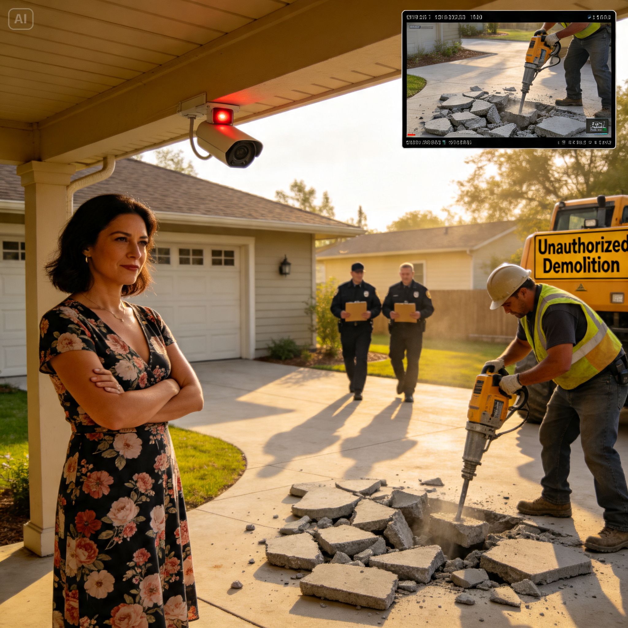 HOA KAREN CUT OPEN MY DRIVEWAY WHILE I WAS AWAY, THEN THE COUNTY ASKED FOR THEIR PERMIT!