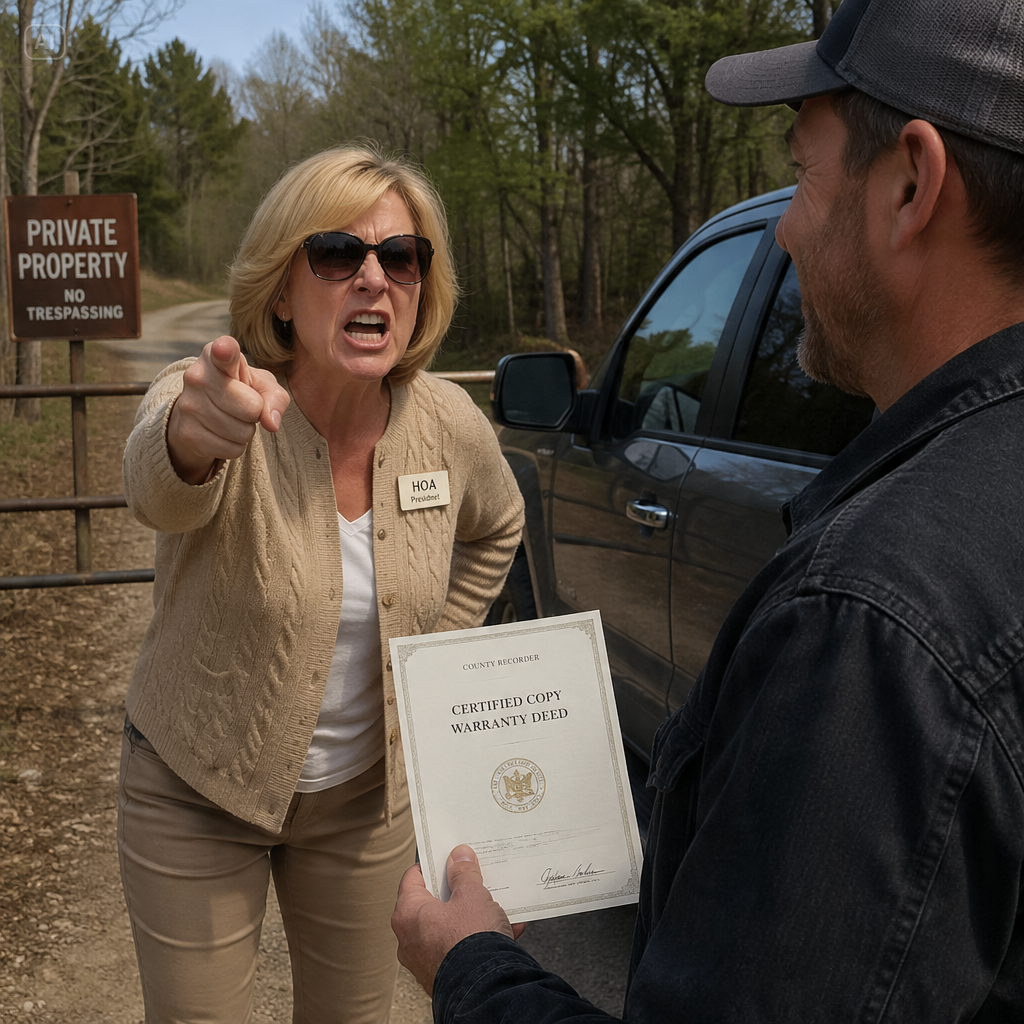 “YOU THINK YOU OWN THIS ATLANTA COMMUNITY?” HOA KAREN LAUGHED. I JUST SMILED, HANDING MY 1100 ACRE DEED, AND THEN…