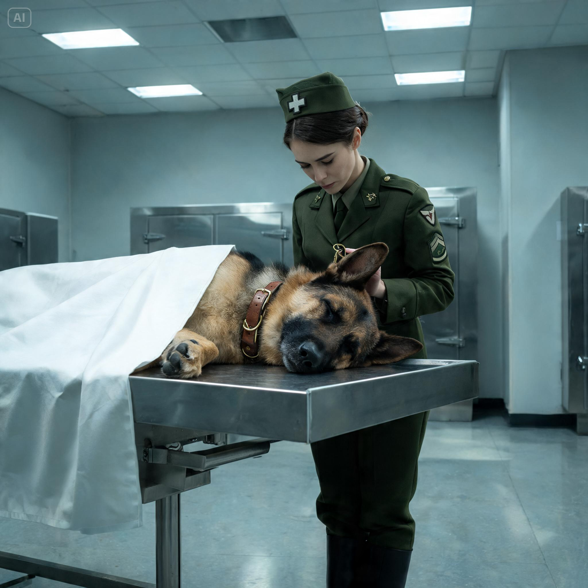 “HE’S JUST A D3AD DOG…” THEY LAUGHED, LOCKING ME IN THE MORGUE, BUT HIDDEN IN HIS COLLAR WAS A SECRET THAT WOULD SHAKE FORT LIBERTY.