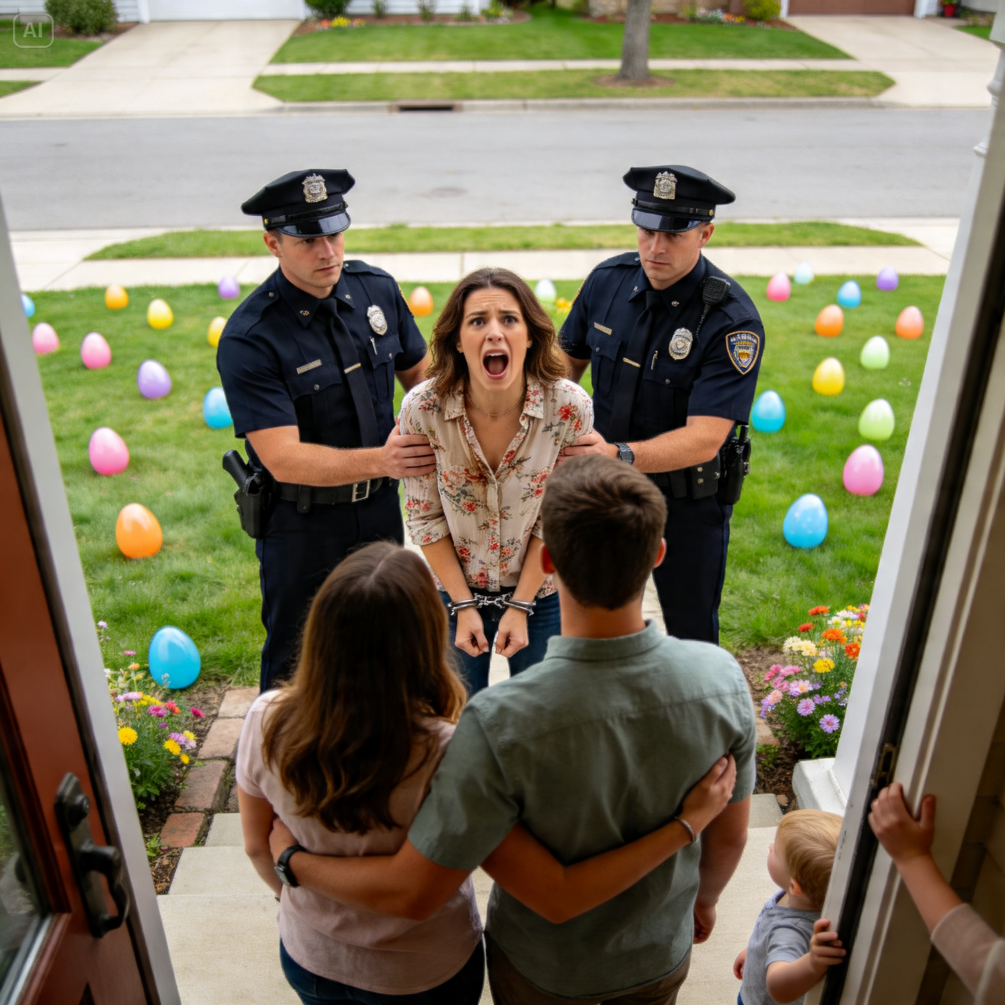 HOA KAREN CALLS 911 ON NEIGHBOR KIDS CELEBRATING EASTER, GETS ARRESTED INSTEAD BY THEM!