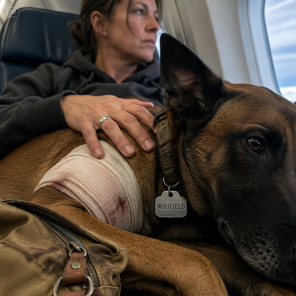 “She’s Clearly Not First Class Material!” They Tried to throw Me and My K9 Out of First Class on the Chicago–Denver Flight, But When the Commander Saw the Dog’s Tags…