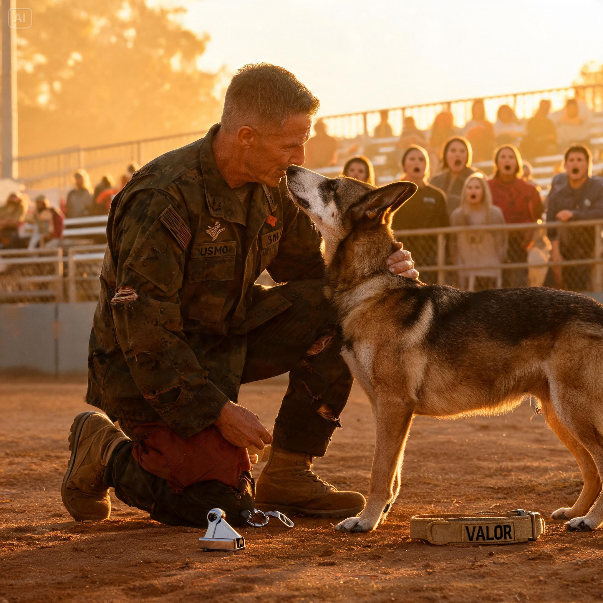 “STAND DOWN! HERE, AT CAMP PENDLETON IN SAN DIEGO, LET ME TALK TO HIM.” THE MILITARY K9 OBEYED NO ONE, UNTIL A HOMELESS VETERAN GAVE ONE COMMAND.