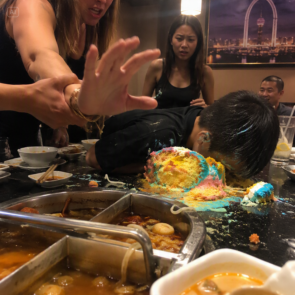 “YOU WANTED THE CAKE? NOW WEAR IT.” I SAID, SHOVING THE BRAT’S FACE INTO THE RUINED DESSERT AT A DALLAS HOT POT RESTAURANT