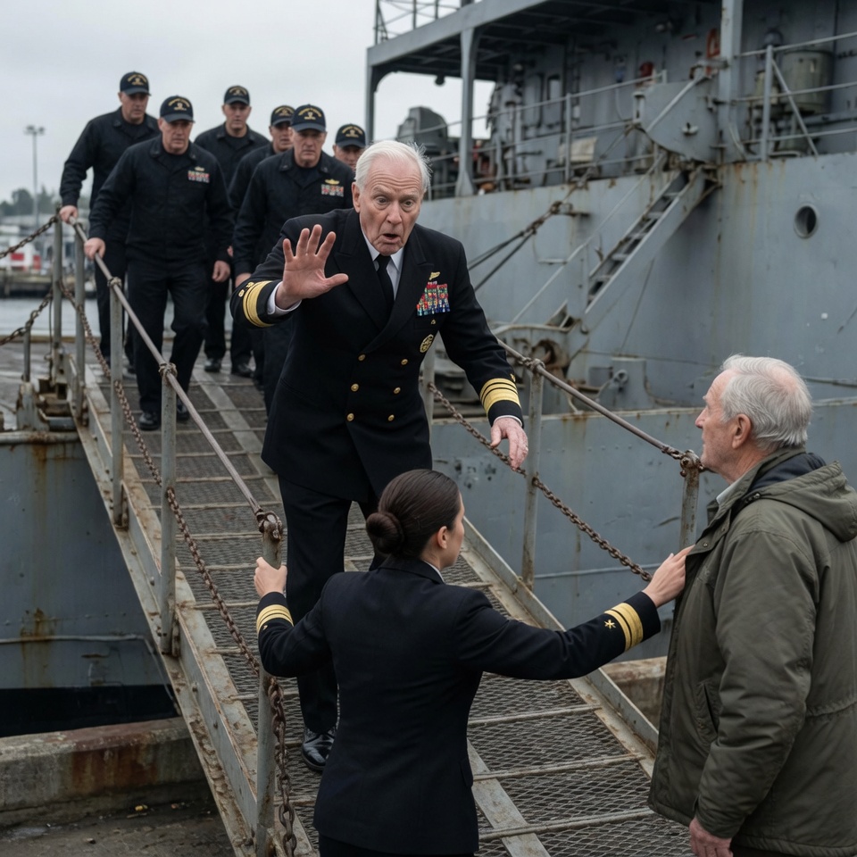 I was 89 when a Navy lieutenant ordered me detained in front of a crowd. I kept my hand near my faded patch.
