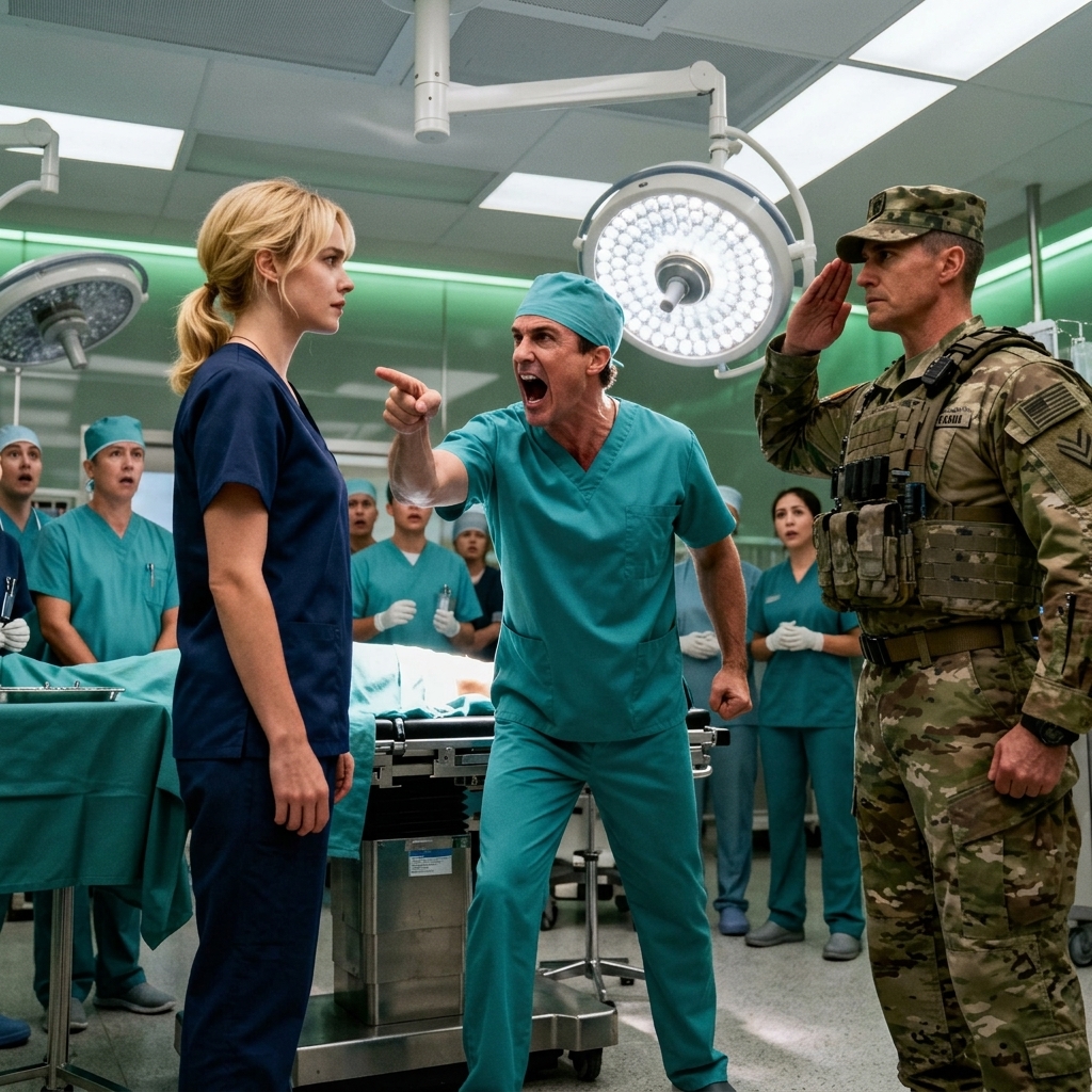 The Doctor Disrespected Her as “Just a Nurse” Mid-Operation — Then a Navy SEAL Commander Saluted Her Before the Entire Staff