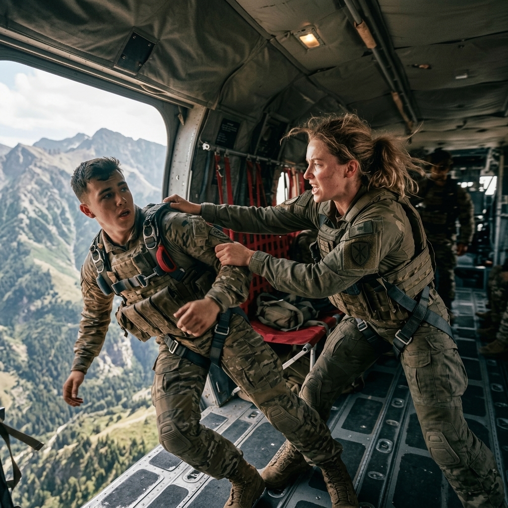 She Grabbed Him From Helicopter Door Just Before Landing — But That Was Not The Only Trap