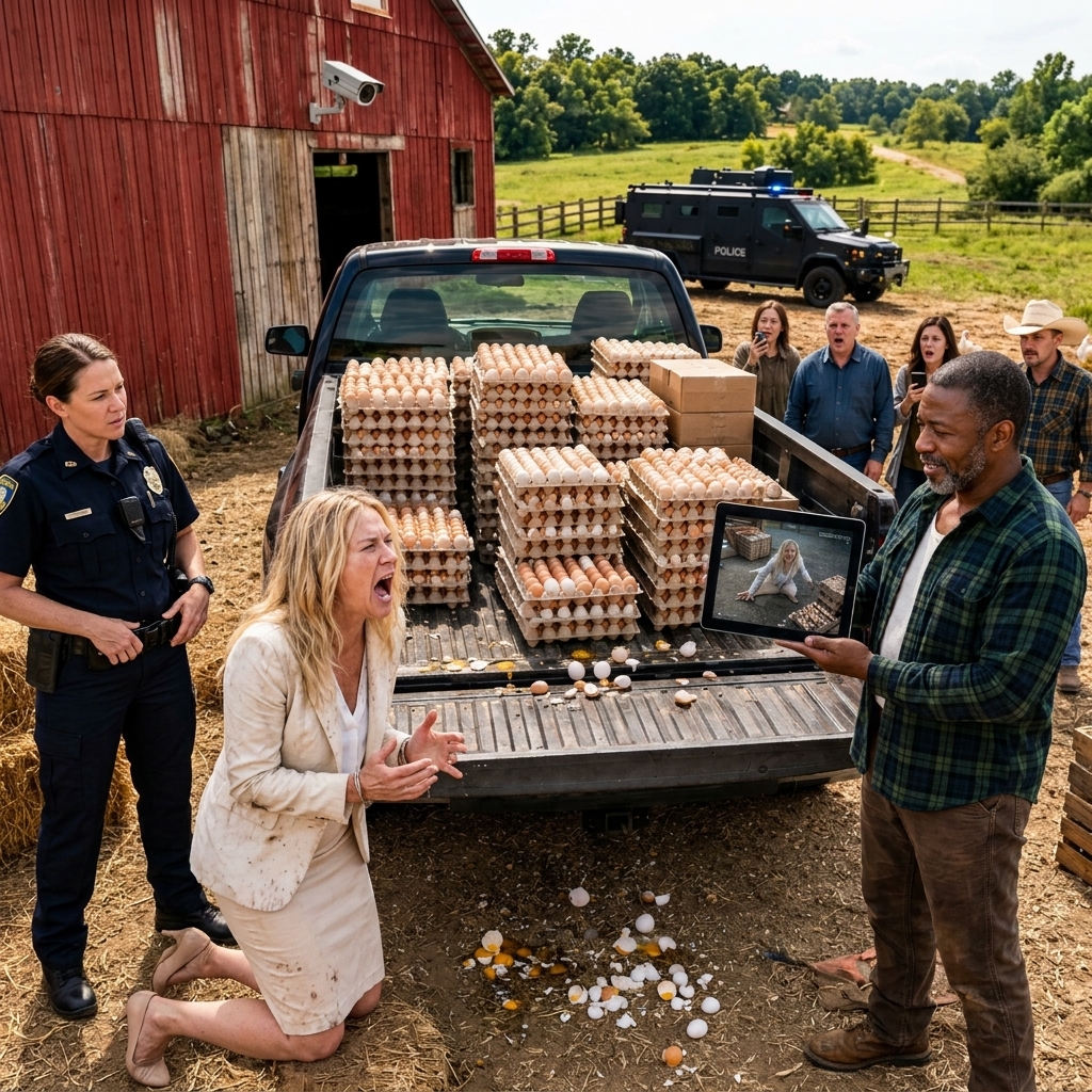 She Thought No One Saw Her Steal 1,000 Eggs From a Black Farmer — But By Sunrise, She Was Already in Handcuffs