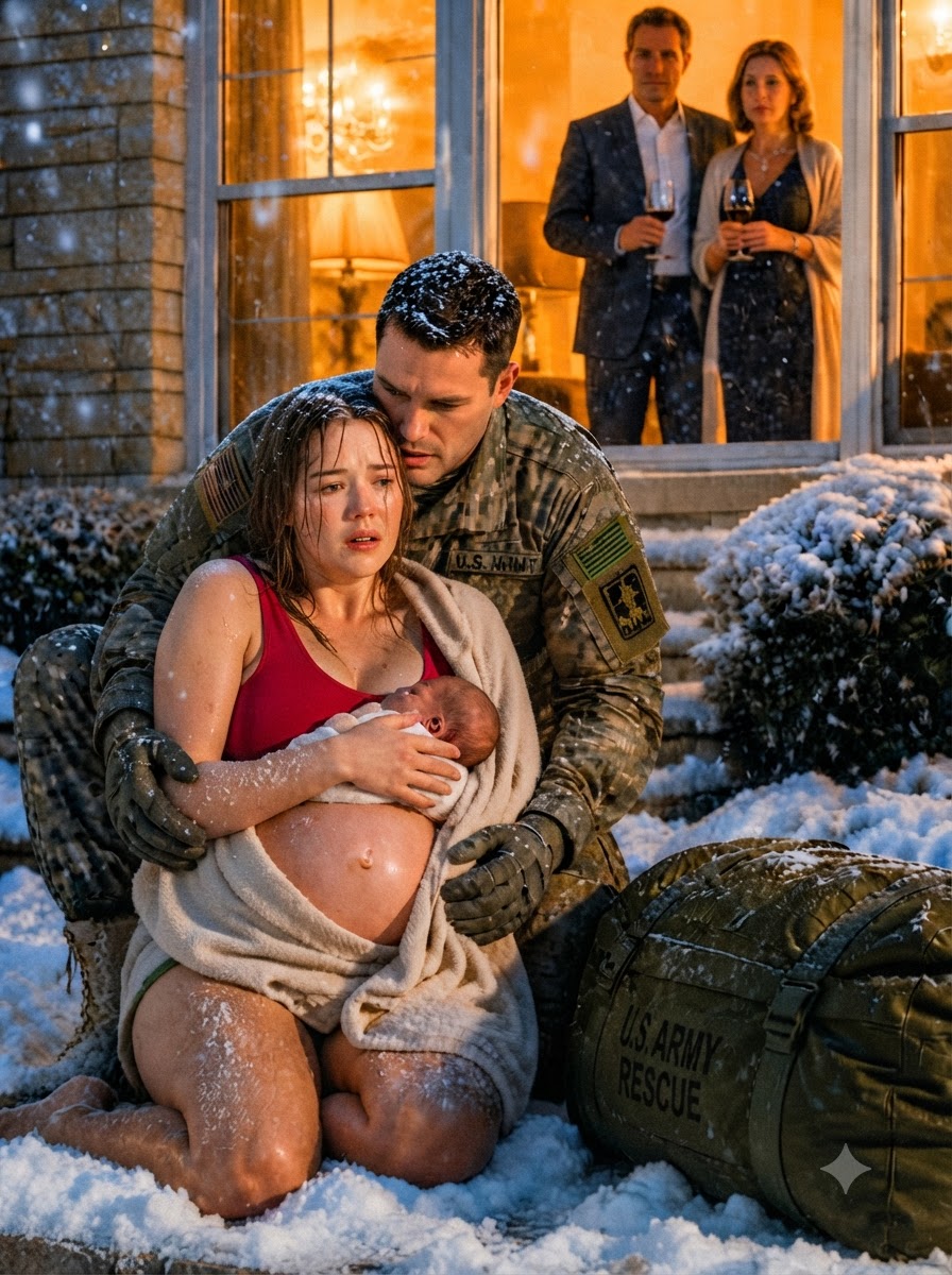 PART 2 – FULL: After eighteen months overseas, I came home through a blinding blizzard to find my wife barefoot on the porch, shielding our baby