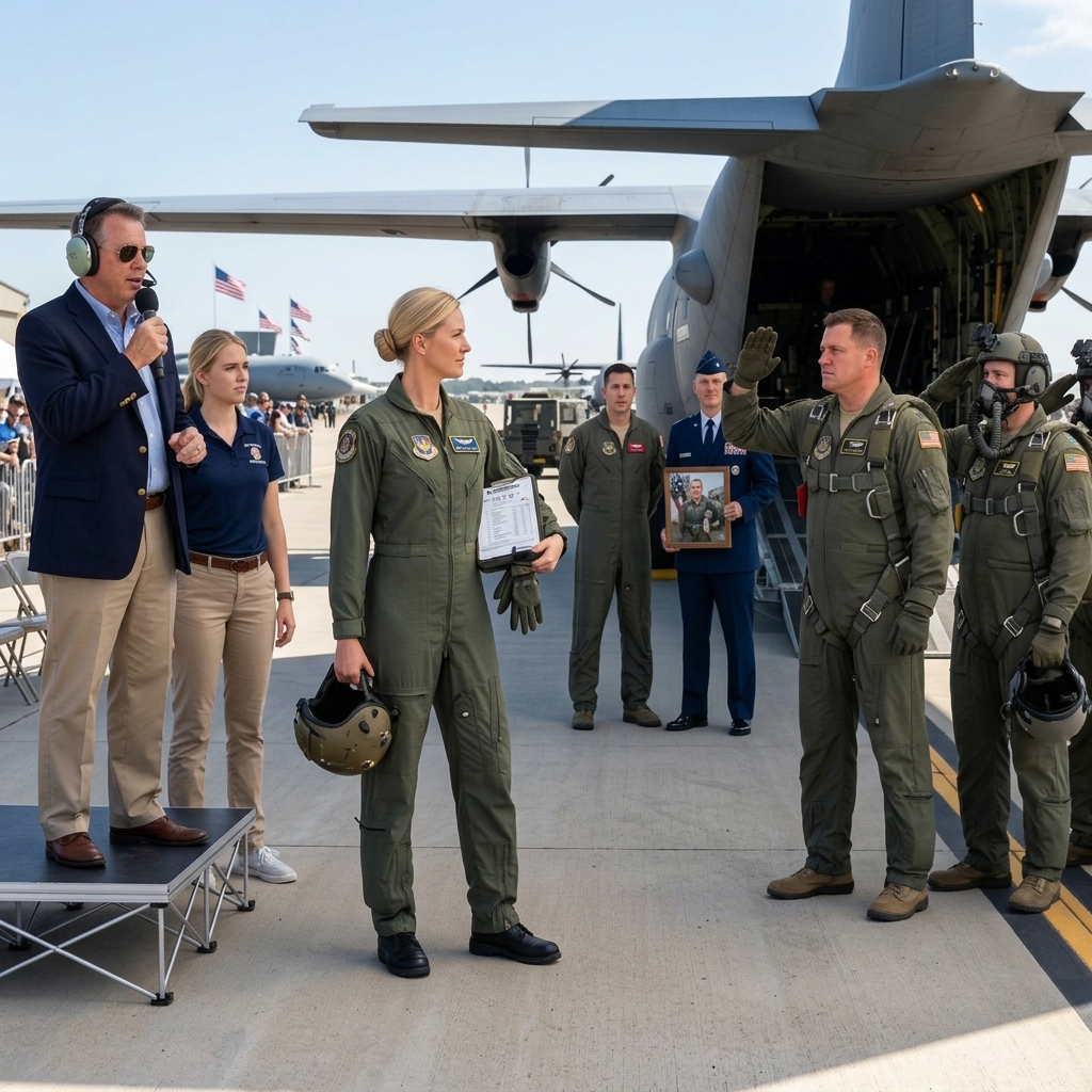 The Air Show Announcer Left “Support Pilot” Out Of The Performance — But The Jump Team Refused to Take Off Without Her